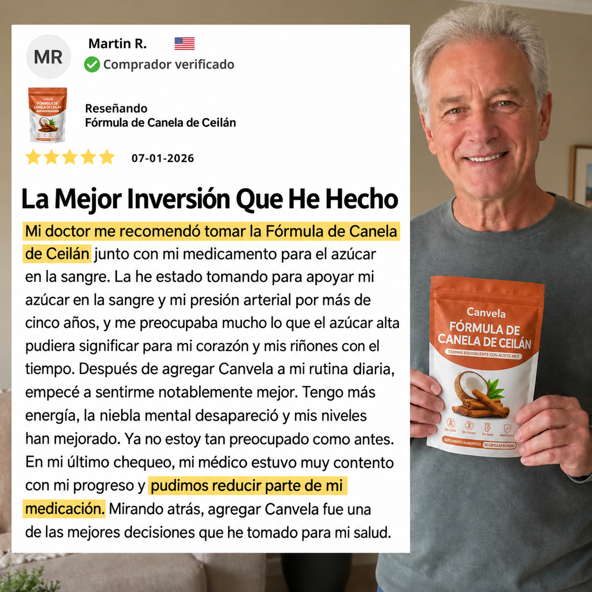 Fórmula de Canela de Ceilán