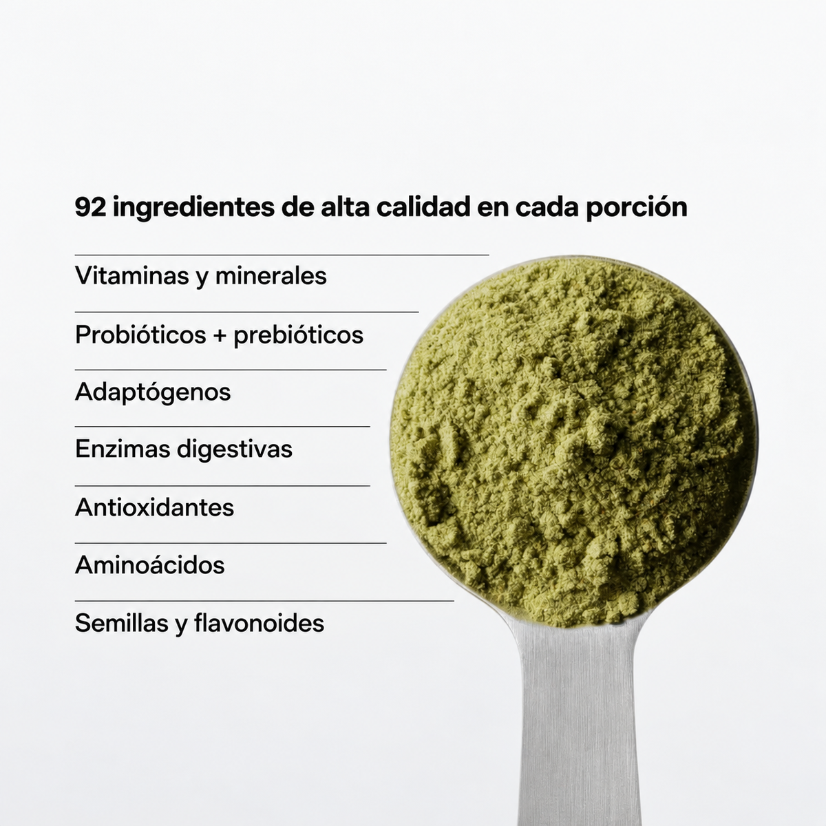 92 ingredientes scoop detail of Vivana powder